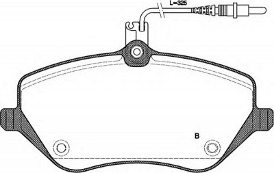 OPEN PARTS bpa110104 -  Комплект тормозных колодок, дисковый тормоз